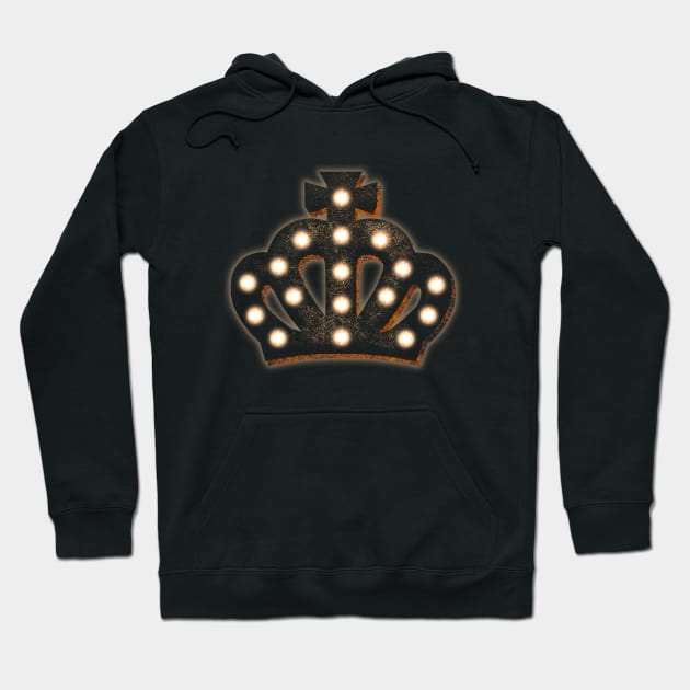 Marquee Crown Hoodie by bronzarino